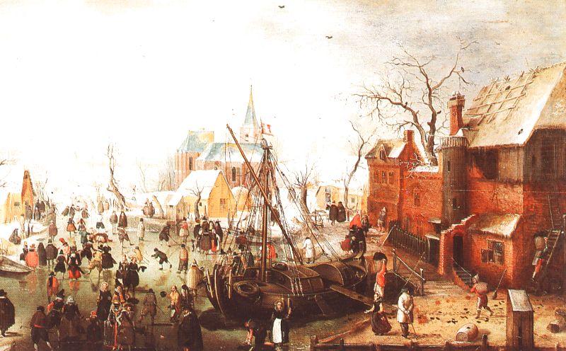 Hendrick Avercamp Winter Scene at Yselmuiden china oil painting image